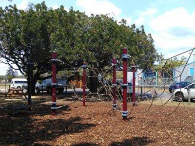 Climbing net at Apex Park Mullumbimby